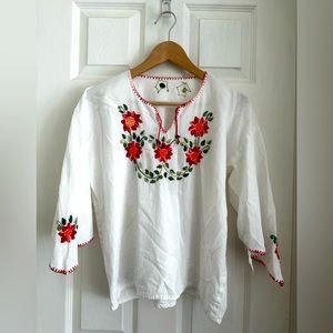 Mexican embroidery top
